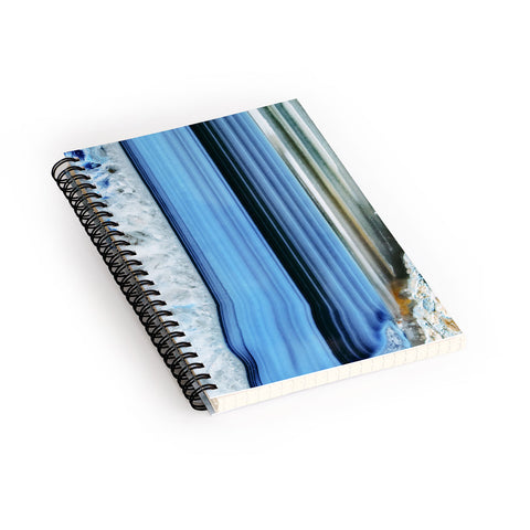 Emanuela Carratoni Blue Shadows Spiral Notebook