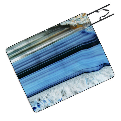 Emanuela Carratoni Blue Shadows Picnic Blanket