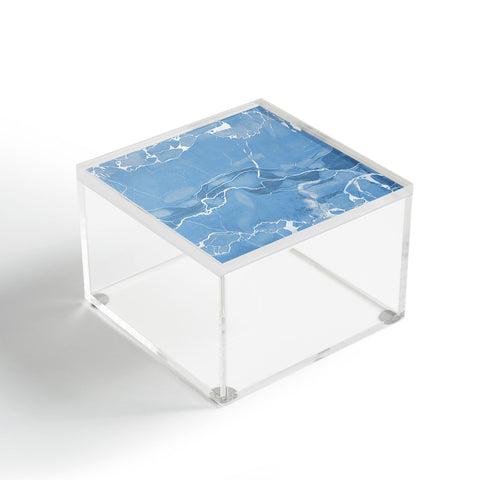 Emanuela Carratoni Blue Sky Marble Acrylic Box