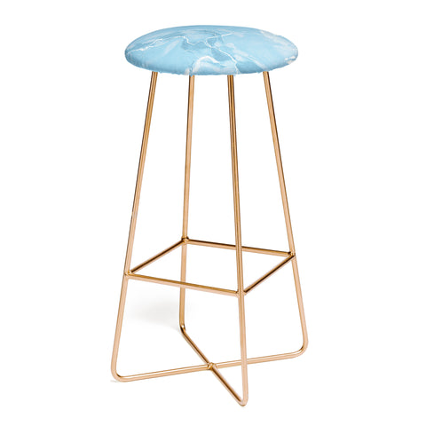 Emanuela Carratoni Blue Sky Marble Bar Stool