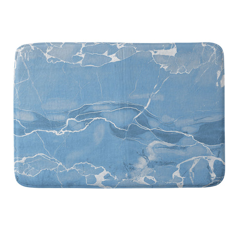 Emanuela Carratoni Blue Sky Marble Memory Foam Bath Mat