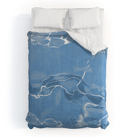 Emanuela Carratoni Blue Sky Marble Comforter