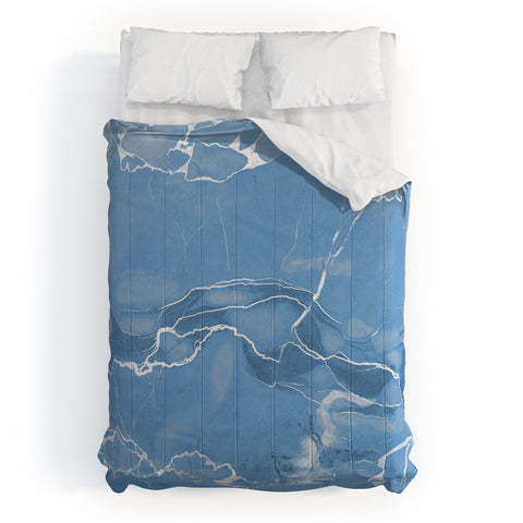 Emanuela Carratoni Blue Sky Marble Comforter