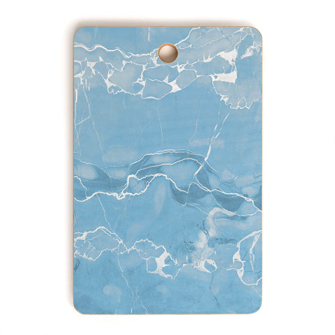 Emanuela Carratoni Blue Sky Marble Cutting Board Rectangle