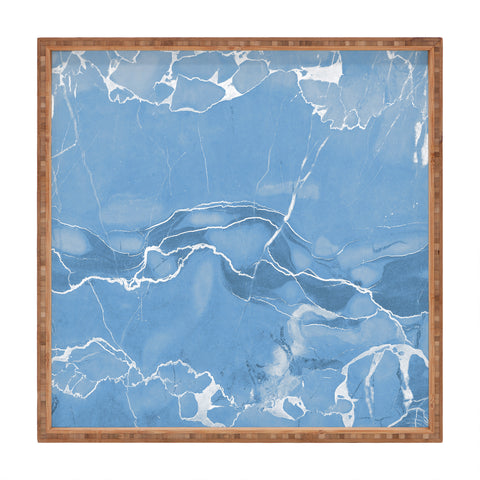 Emanuela Carratoni Blue Sky Marble Square Tray