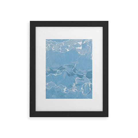 Emanuela Carratoni Blue Sky Marble Framed Art Print