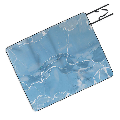 Emanuela Carratoni Blue Sky Marble Picnic Blanket