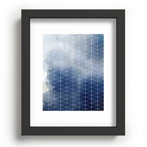 Emanuela Carratoni Blue Thunderstorm Recessed Framing Rectangle