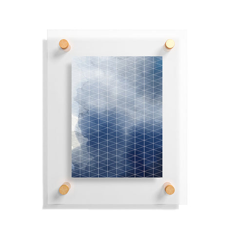 Emanuela Carratoni Blue Thunderstorm Floating Acrylic Print