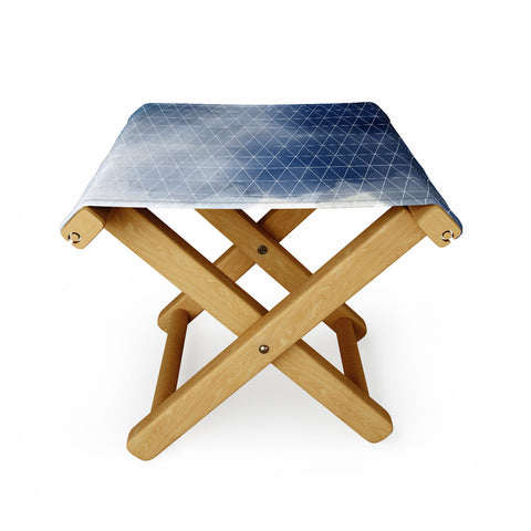 Emanuela Carratoni Blue Thunderstorm Folding Stool