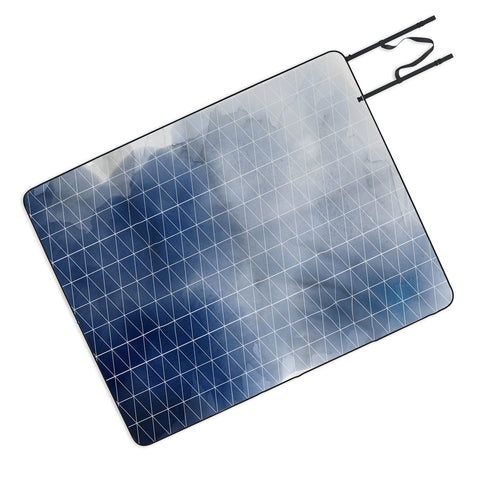Emanuela Carratoni Blue Thunderstorm Picnic Blanket
