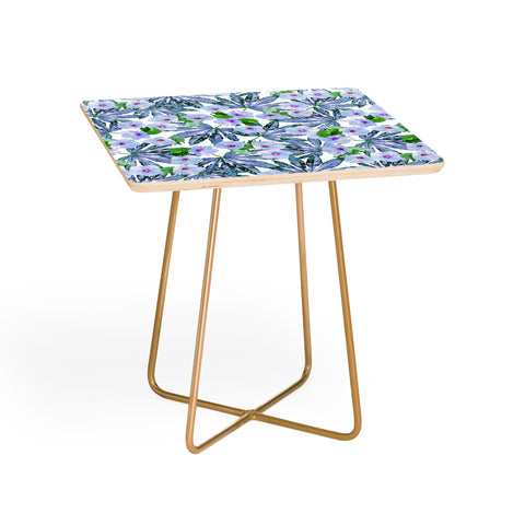 Emanuela Carratoni Blue Tropical Blossom Side Table