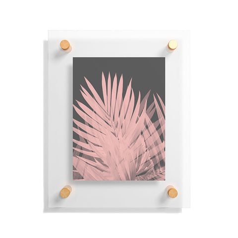 Emanuela Carratoni Blush Palm Leaves Floating Acrylic Print