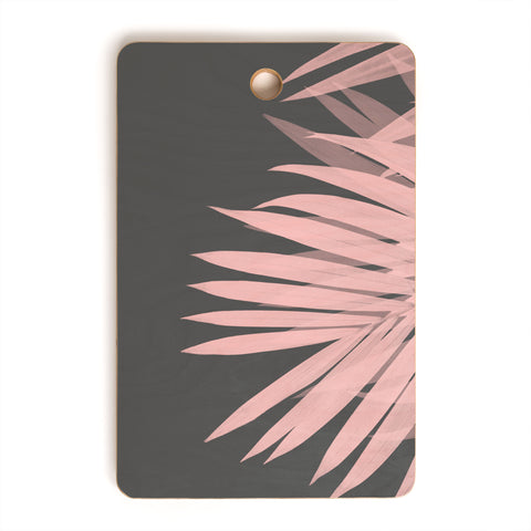 Emanuela Carratoni Blush Palm Leaves Cutting Board Rectangle