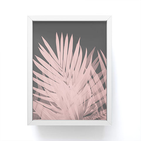 Emanuela Carratoni Blush Palm Leaves Framed Mini Art Print