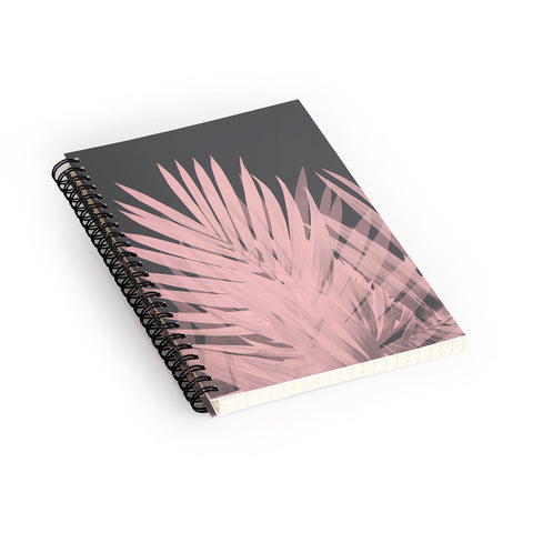 Emanuela Carratoni Blush Palm Leaves Spiral Notebook