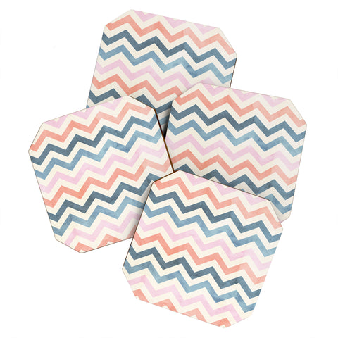 Emanuela Carratoni Boho Chevron Coaster Set