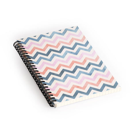 Emanuela Carratoni Boho Chevron Spiral Notebook