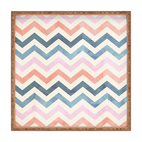 Emanuela Carratoni Boho Chevron Square Tray