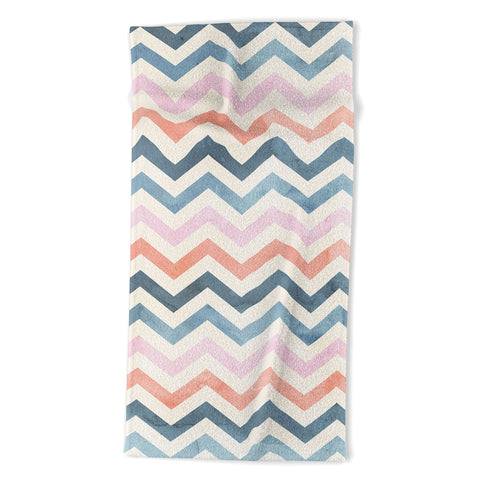 Emanuela Carratoni Boho Chevron Beach Towel