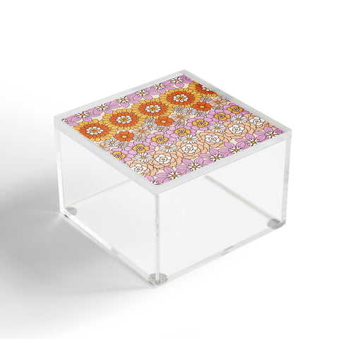 Emanuela Carratoni Boho Flower Lines Acrylic Box