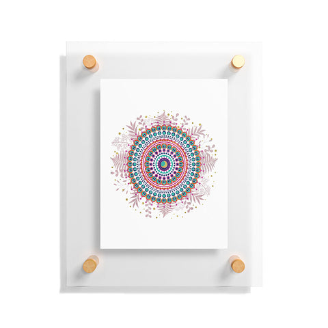 Emanuela Carratoni Boho Mandala Floating Acrylic Print