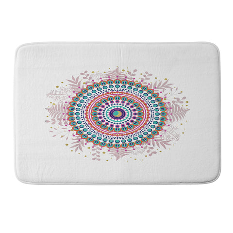 Emanuela Carratoni Boho Mandala Memory Foam Bath Mat