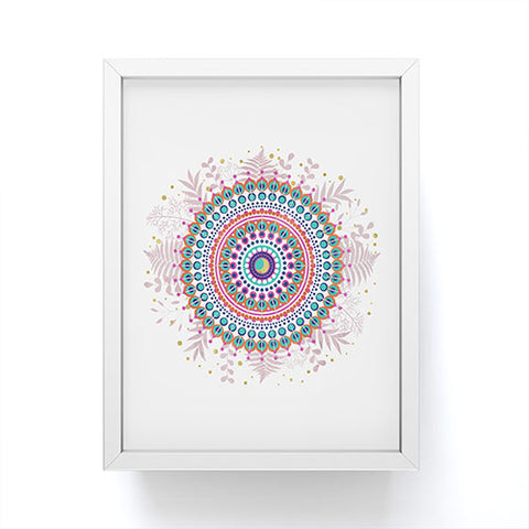 Emanuela Carratoni Boho Mandala Framed Mini Art Print