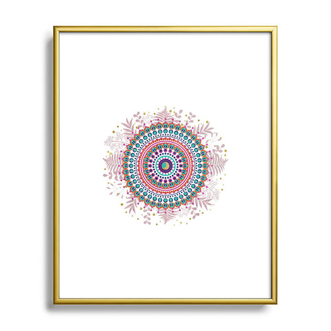 Emanuela Carratoni Boho Mandala Metal Framed Art Print