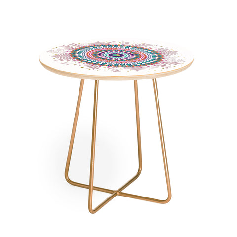 Emanuela Carratoni Boho Mandala Round Side Table