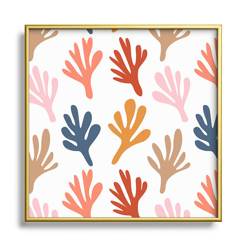 Emanuela Carratoni Bold Cut Out Theme Metal Square Framed Art Print