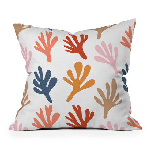 Emanuela Carratoni Bold Cut Out Theme Throw Pillow