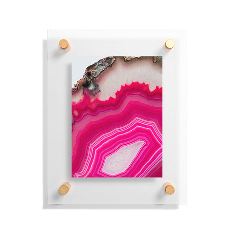 Emanuela Carratoni Bold Pink Agate Floating Acrylic Print