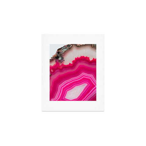 Emanuela Carratoni Bold Pink Agate Art Print