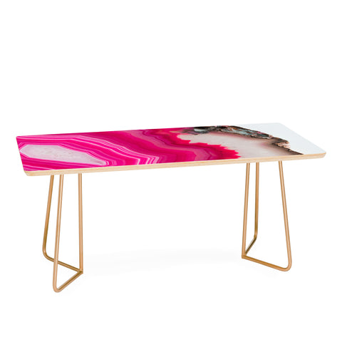 Emanuela Carratoni Bold Pink Agate Coffee Table