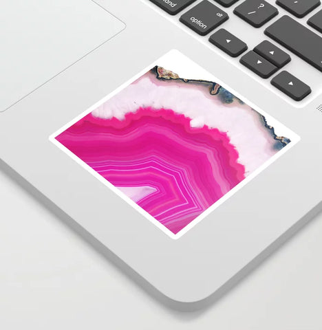 Emanuela Carratoni Bold Pink Agate Sticker