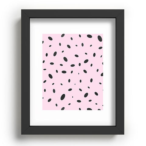 Emanuela Carratoni Bubble Pattern on Pink Recessed Framing Rectangle