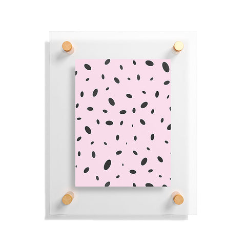 Emanuela Carratoni Bubble Pattern on Pink Floating Acrylic Print