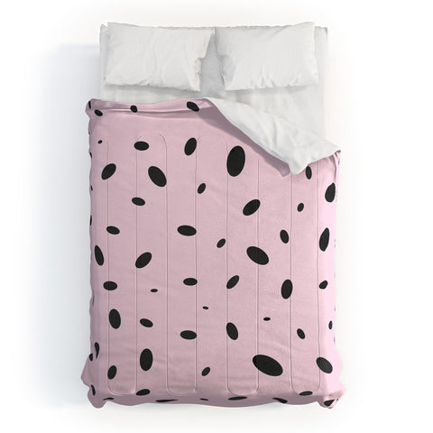 Emanuela Carratoni Bubble Pattern on Pink Comforter