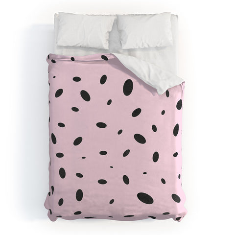 Emanuela Carratoni Bubble Pattern on Pink Duvet Cover