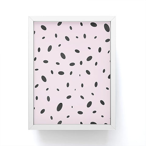 Emanuela Carratoni Bubble Pattern on Pink Framed Mini Art Print