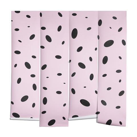 Emanuela Carratoni Bubble Pattern on Pink Wall Mural