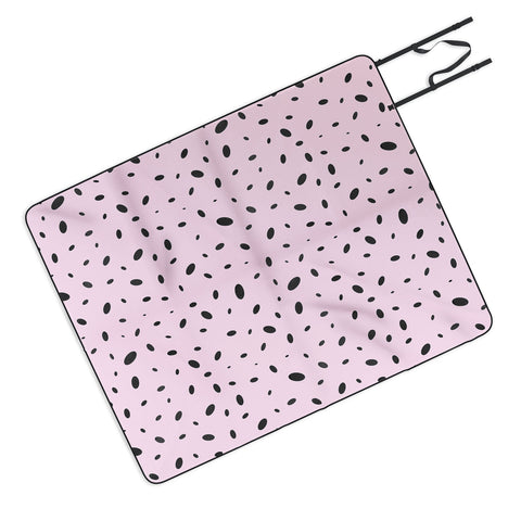 Emanuela Carratoni Bubble Pattern on Pink Picnic Blanket