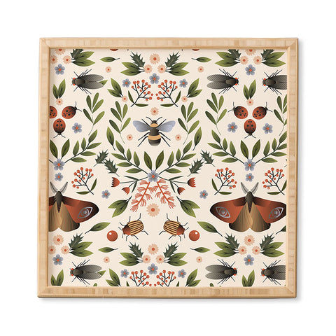 Emanuela Carratoni Bugs Secret Life Framed Wall Art