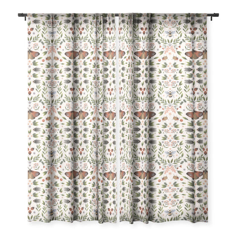 Emanuela Carratoni Bugs Secret Life Sheer Window Curtain