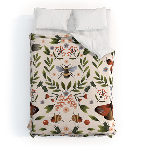 Emanuela Carratoni Bugs Secret Life Duvet Cover
