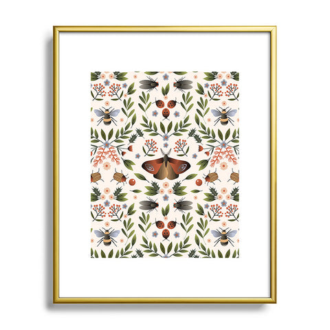 Emanuela Carratoni Bugs Secret Life Metal Framed Art Print
