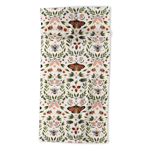 Emanuela Carratoni Bugs Secret Life Beach Towel