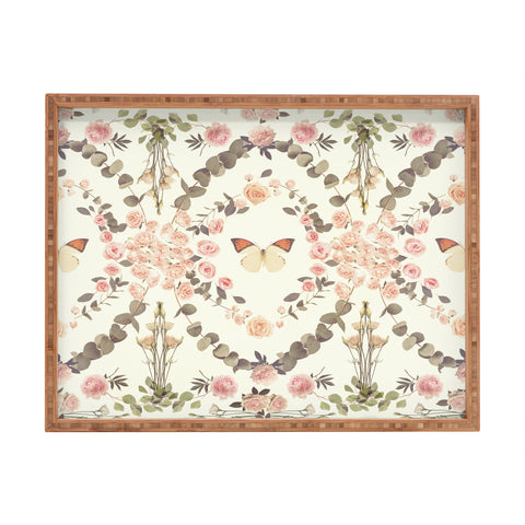 Emanuela Carratoni Butterfly Spring Theme Rectangular Tray