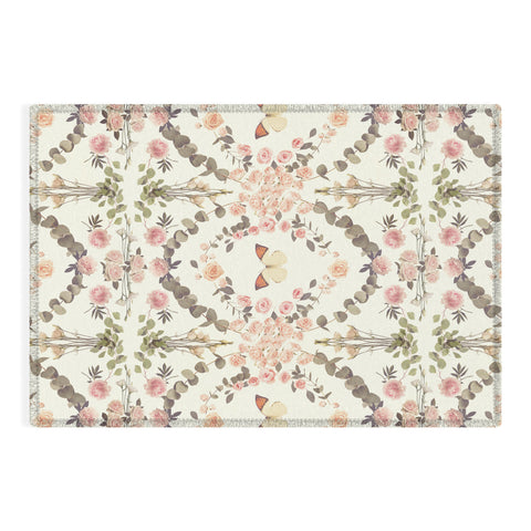 Emanuela Carratoni Butterfly Spring Theme Outdoor Rug